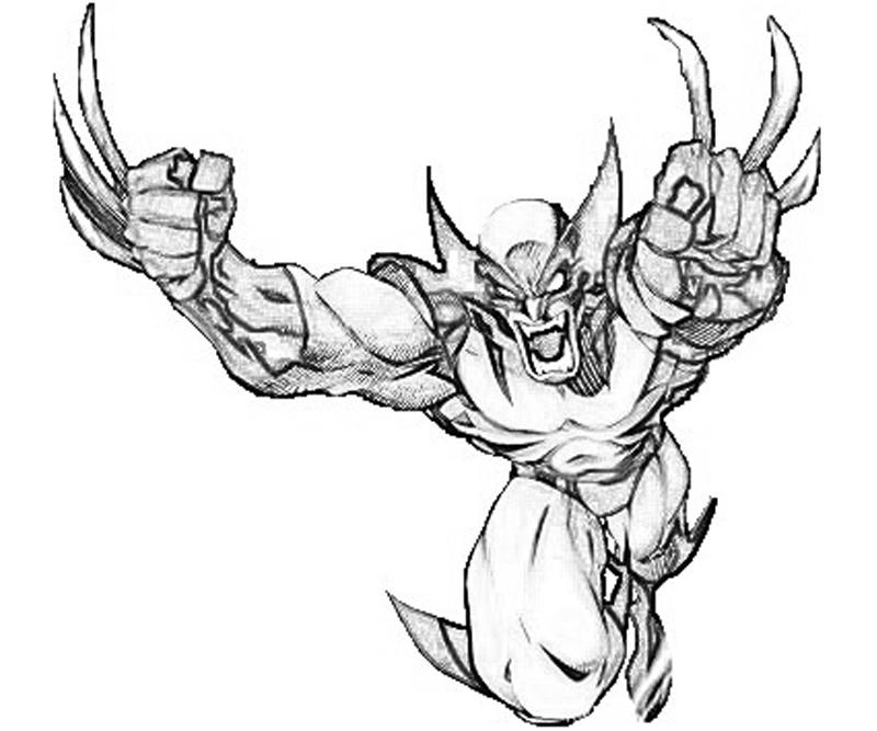 Dessin à colorier: Wolverine (Super-héros) #74882 - Coloriages à Imprimer