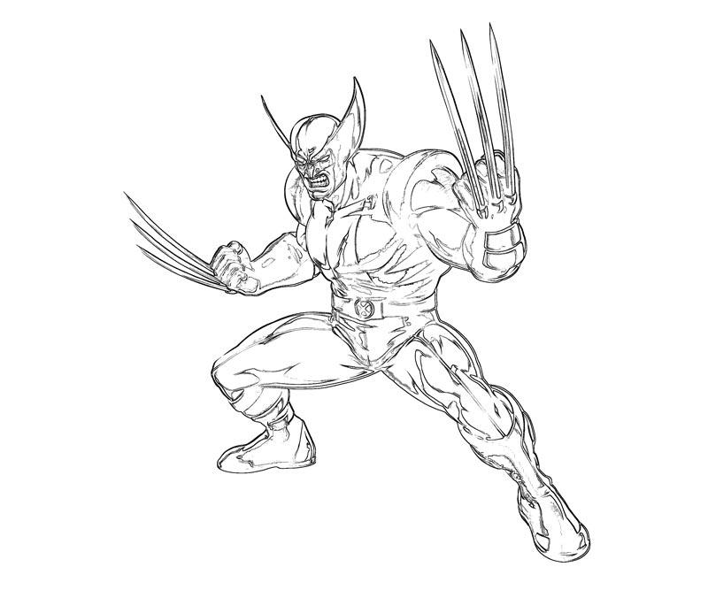Dessin à colorier: Wolverine (Super-héros) #74885 - Coloriages à Imprimer