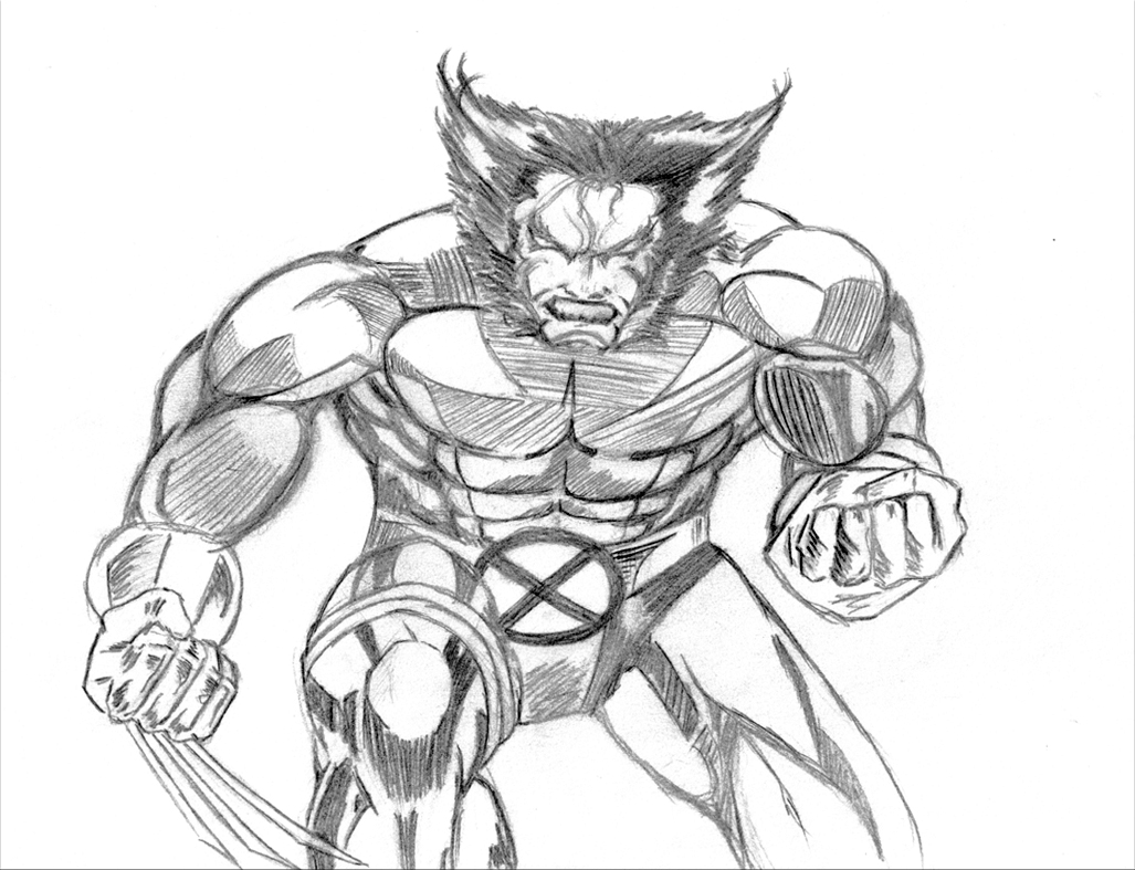 Dessin à colorier: Wolverine (Super-héros) #74961 - Coloriages à Imprimer