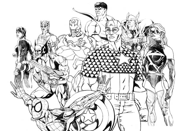 Dessin à colorier: Wolverine (Super-héros) #74965 - Coloriages à Imprimer