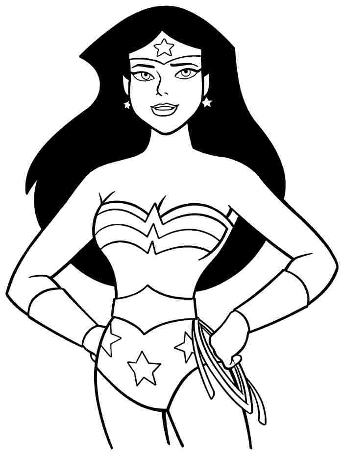 Dessin à colorier: Wonder Woman (Super-héros) #74582 - Coloriages à Imprimer Gratuits