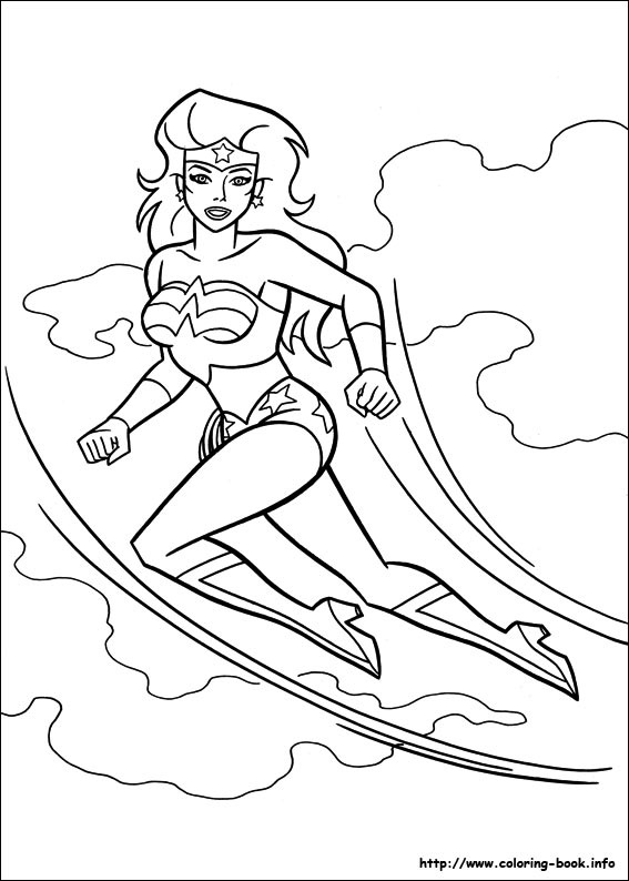 Dessin à colorier: Wonder Woman (Super-héros) #74615 - Coloriages à Imprimer Gratuits