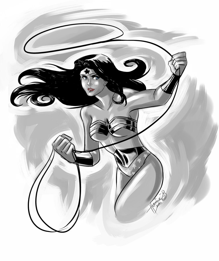 Dessin à colorier: Wonder Woman (Super-héros) #74676 - Coloriages à Imprimer Gratuits