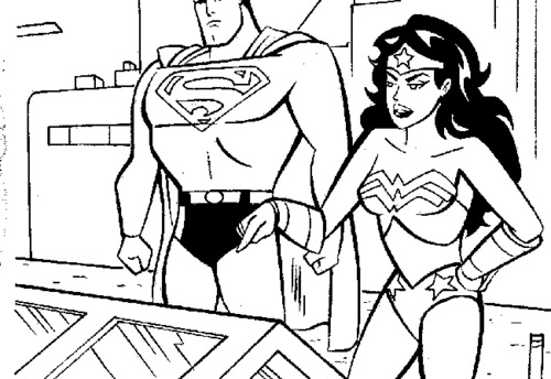 Dessin à colorier: Wonder Woman (Super-héros) #74717 - Coloriages à Imprimer Gratuits