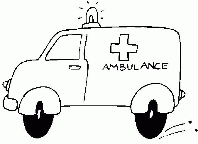 Dessin à colorier: Ambulance (Transport) #136748 - Coloriages à Imprimer Gratuits