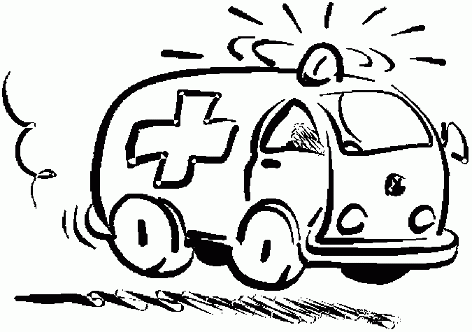 Dessin à colorier: Ambulance (Transport) #136749 - Coloriages à Imprimer Gratuits