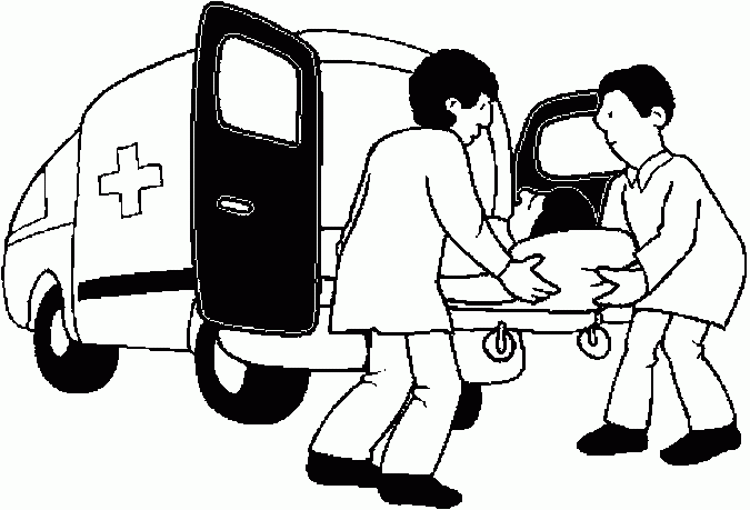 Dessin à colorier: Ambulance (Transport) #136787 - Coloriages à Imprimer Gratuits