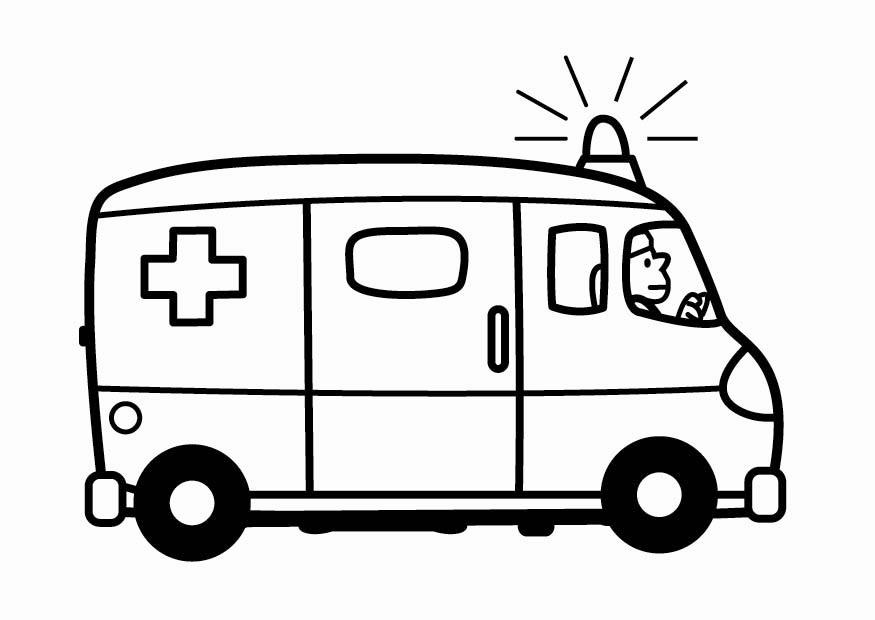 Coloriage Ambulance #136789 (Transport) – Dessin à colorier