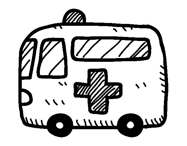 Dessin à colorier: Ambulance (Transport) #136794 - Coloriages à Imprimer Gratuits