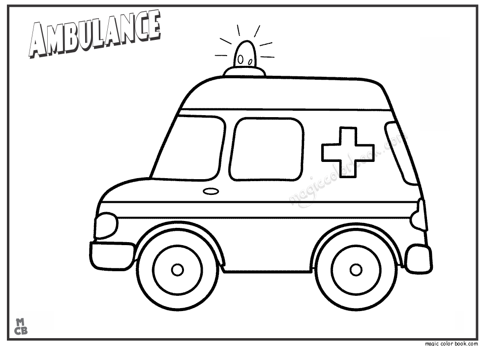 Coloriages Ambulance (Transport) – Dessins à colorier – Coloriages à