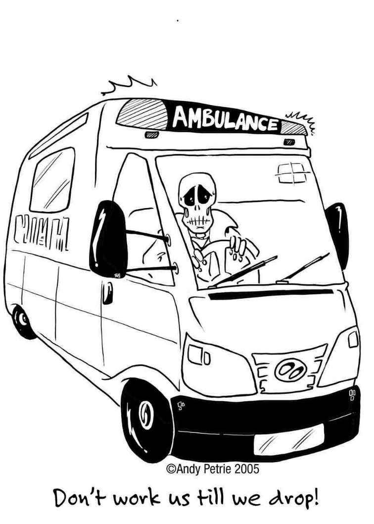 Dessin à colorier: Ambulance (Transport) #136850 - Coloriages à Imprimer Gratuits