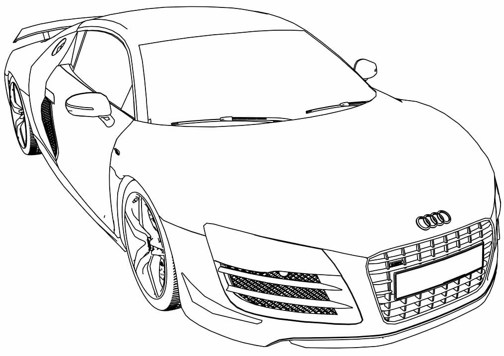 Coloriage gratuit Audi #174815 de la collection Transport à imprimer