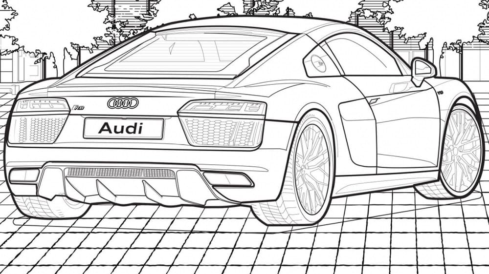 Coloriage gratuit Audi #174817 de la collection Transport à imprimer