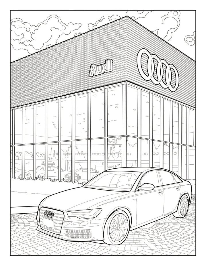 Coloriage gratuit Audi #174819 de la collection Transport à imprimer