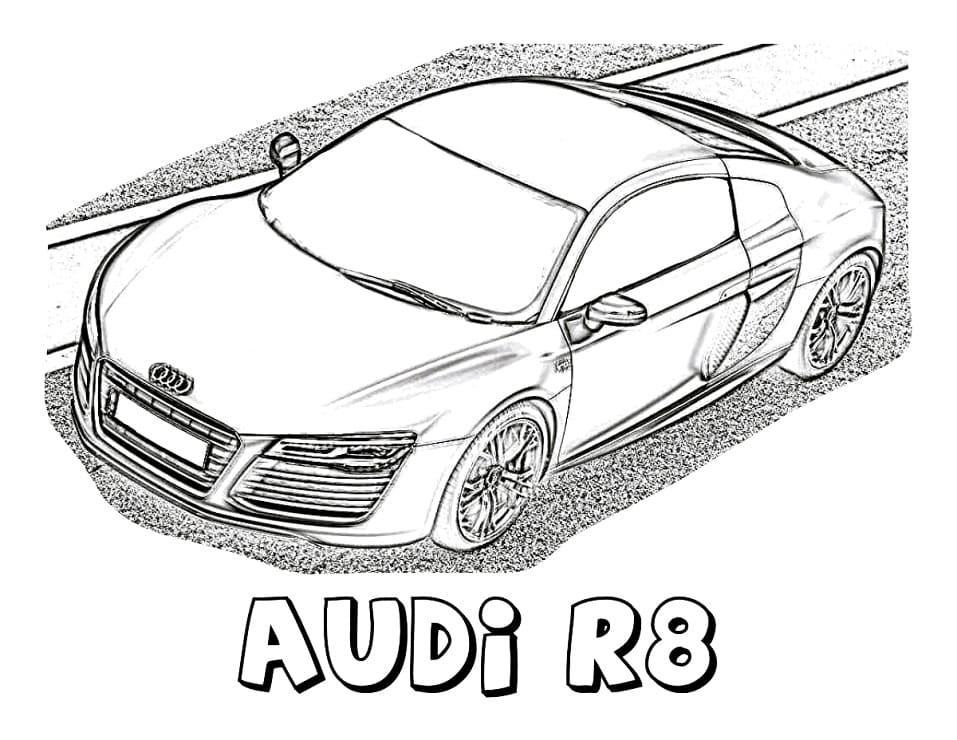 Coloriage gratuit Audi #174820 de la collection Transport à imprimer