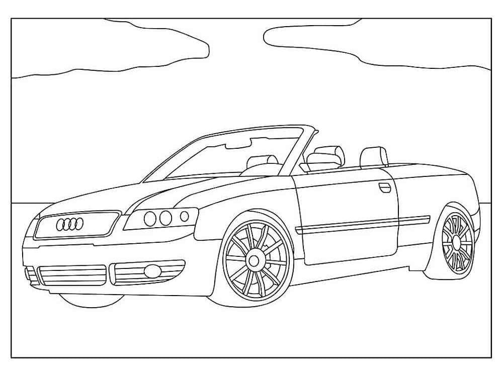 Coloriage gratuit Audi #218585 de la collection Transport à imprimer