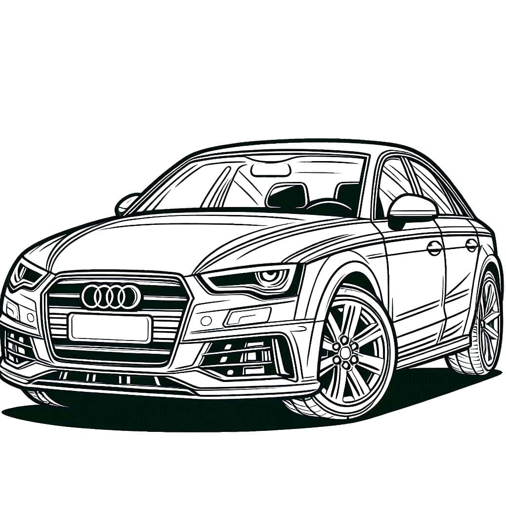 Coloriage gratuit Audi #218586 de la collection Transport à imprimer