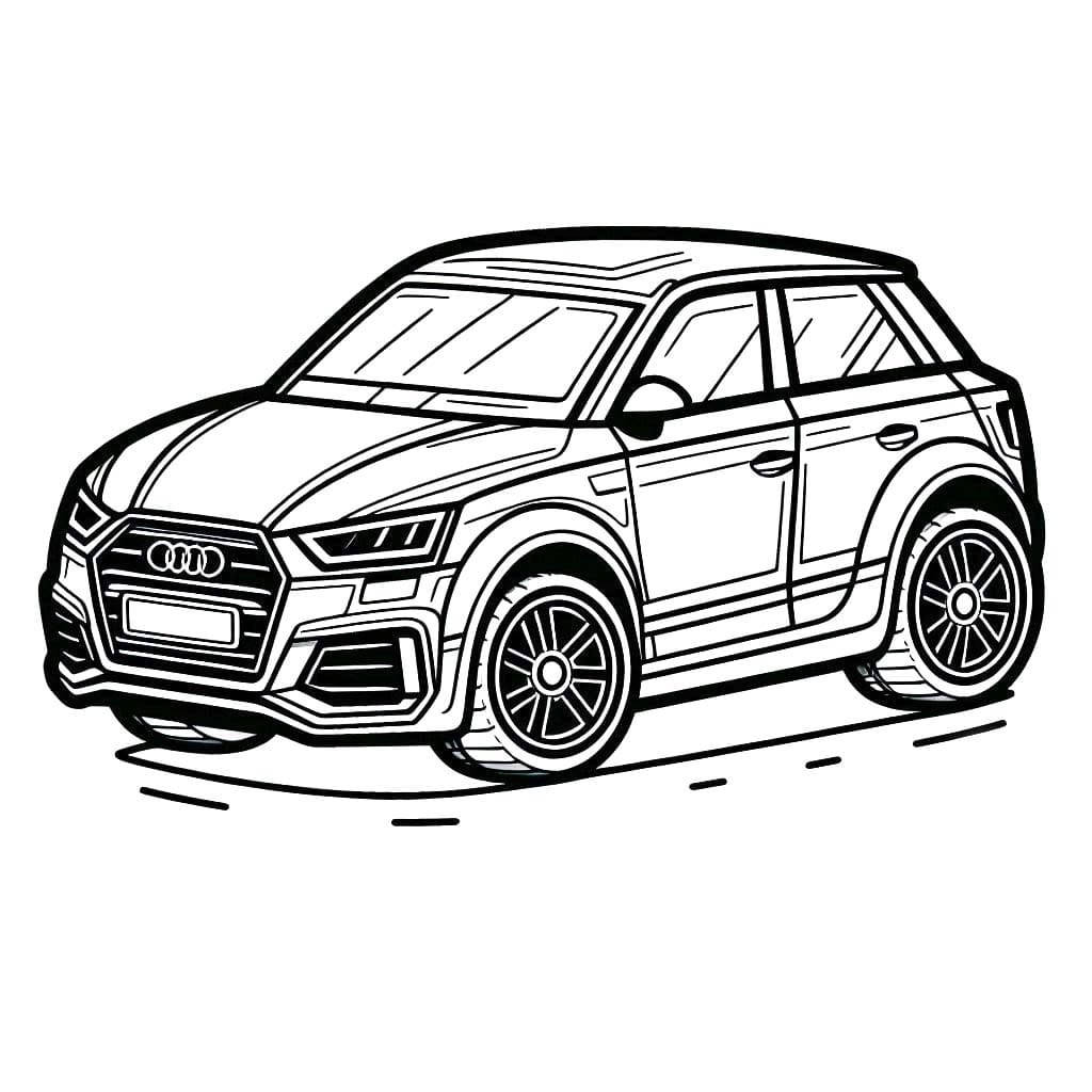Coloriage gratuit Audi #218587 de la collection Transport à imprimer