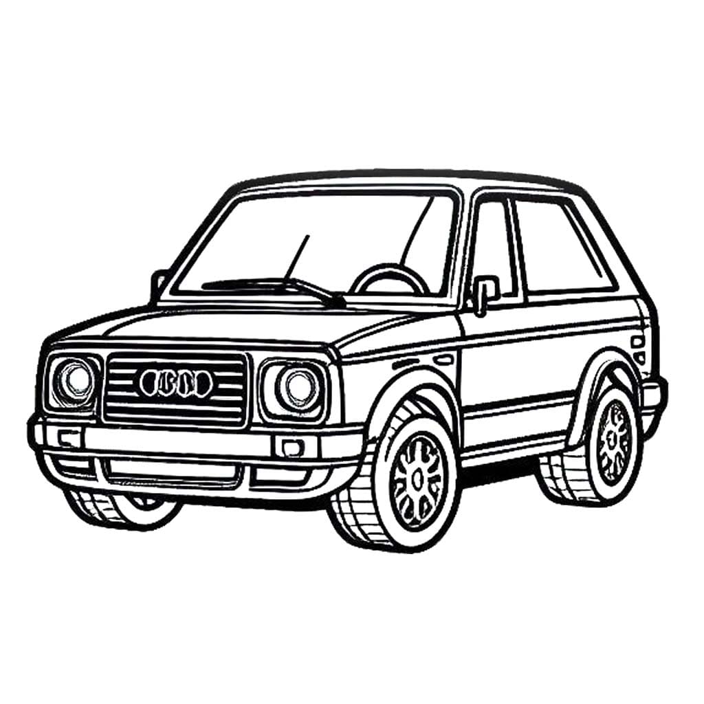 Coloriage gratuit Audi #218589 de la collection Transport à imprimer