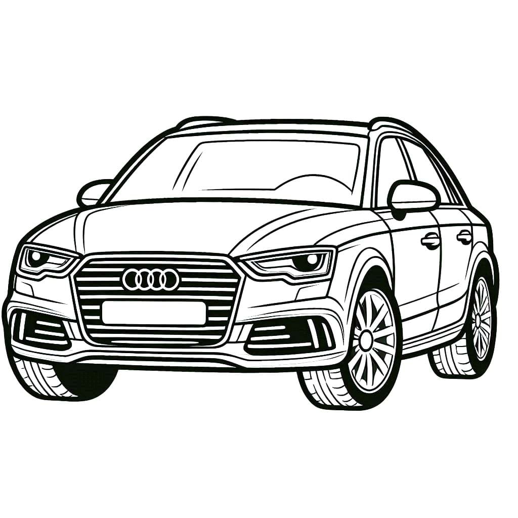 Coloriage gratuit Audi #218593 de la collection Transport à imprimer