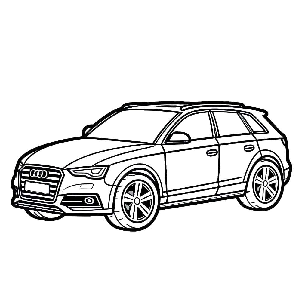 Coloriage gratuit Audi #218595 de la collection Transport à imprimer