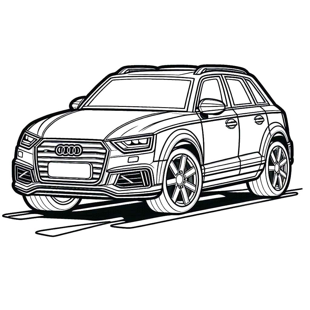 Coloriage gratuit Audi #218596 de la collection Transport à imprimer