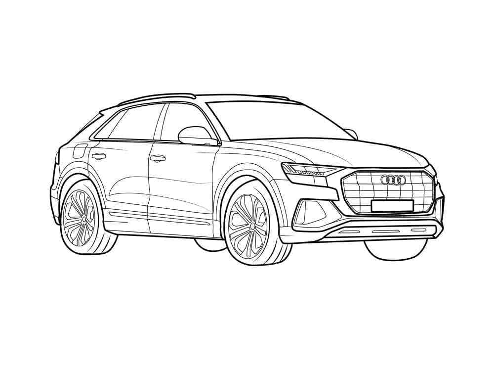 Coloriage gratuit Audi #218598 de la collection Transport à imprimer