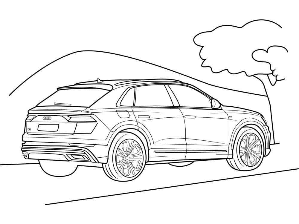 Coloriage gratuit Audi #218599 de la collection Transport à imprimer