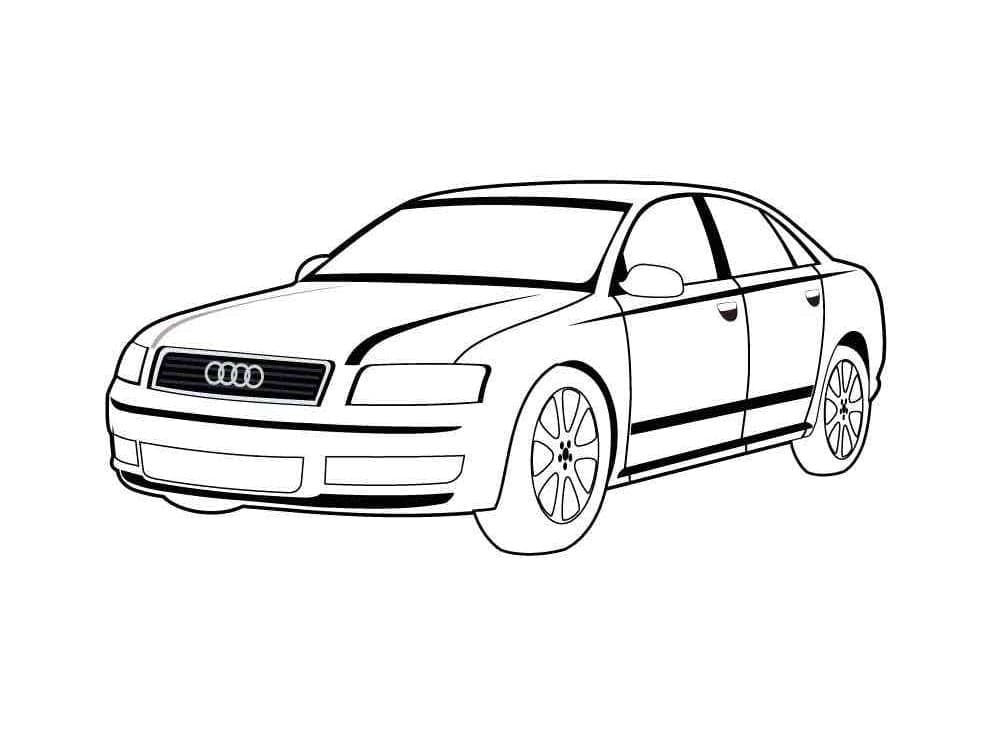 Coloriage gratuit Audi #218600 de la collection Transport à imprimer