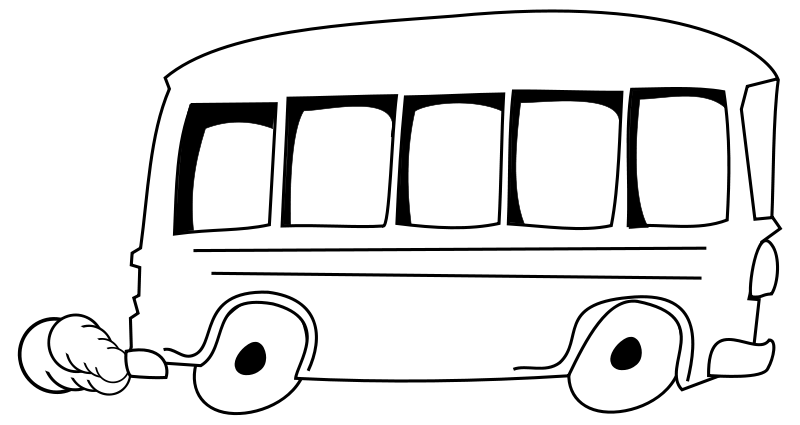 Dessin à colorier: Autobus / Autocar (Transport) #135281 - Coloriages à Imprimer Gratuits