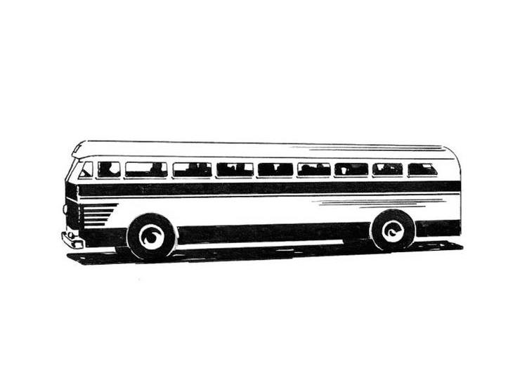 Dessin à colorier: Autobus / Autocar (Transport) #135318 - Coloriages à Imprimer Gratuits