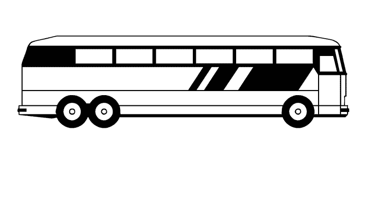 Dessin à colorier: Autobus / Autocar (Transport) #135327 - Coloriages à Imprimer Gratuits