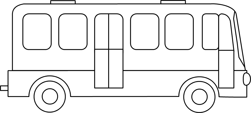 Dessin à colorier: Autobus / Autocar (Transport) #135335 - Coloriages à Imprimer Gratuits