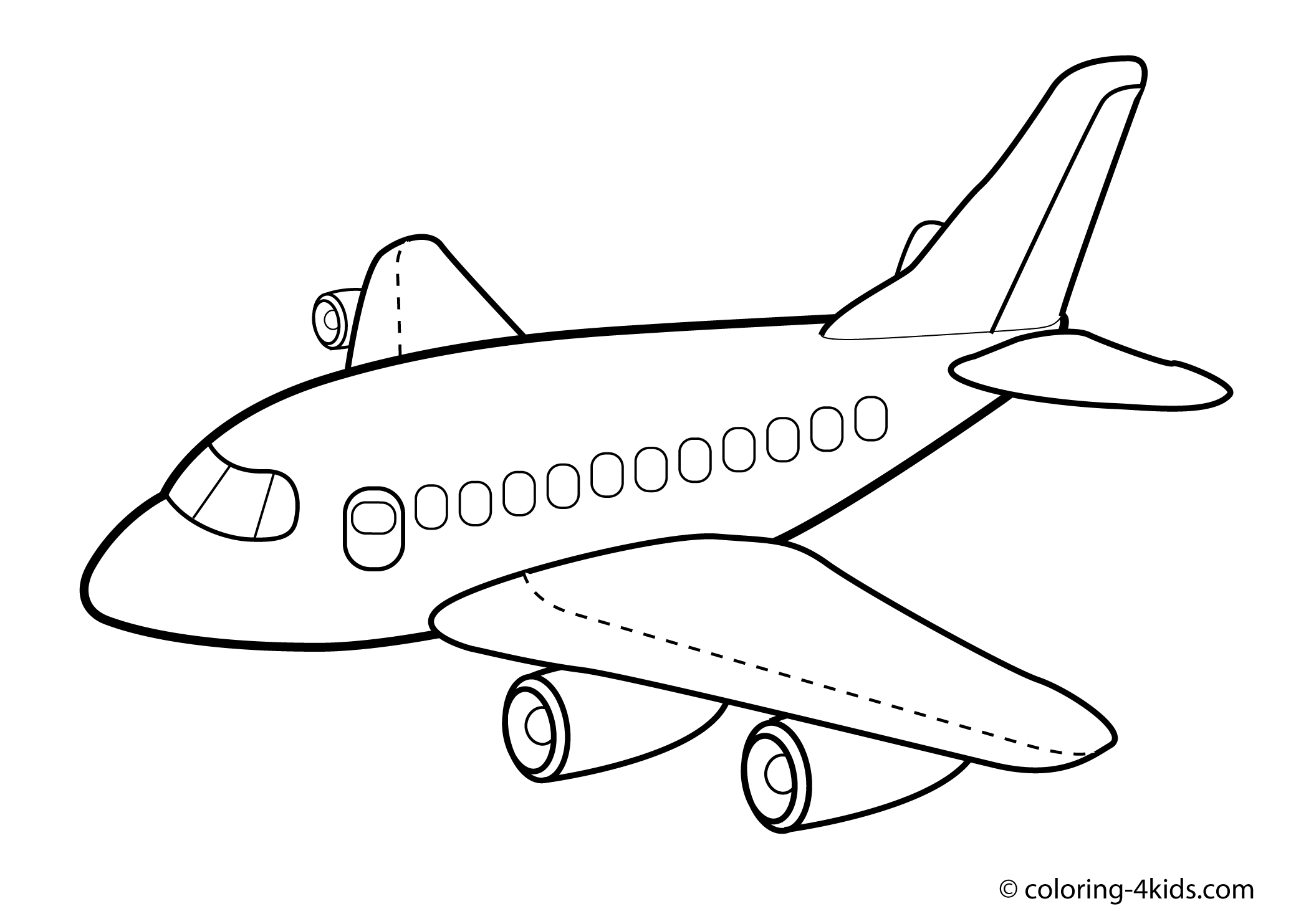 Coloriage avion de guerre détaillé