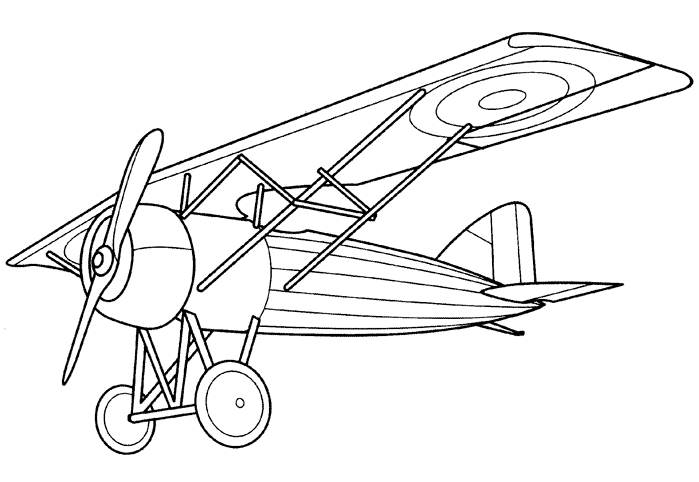 Dessin à colorier: Avion (Transport) #134827 - Coloriages à Imprimer Gratuits