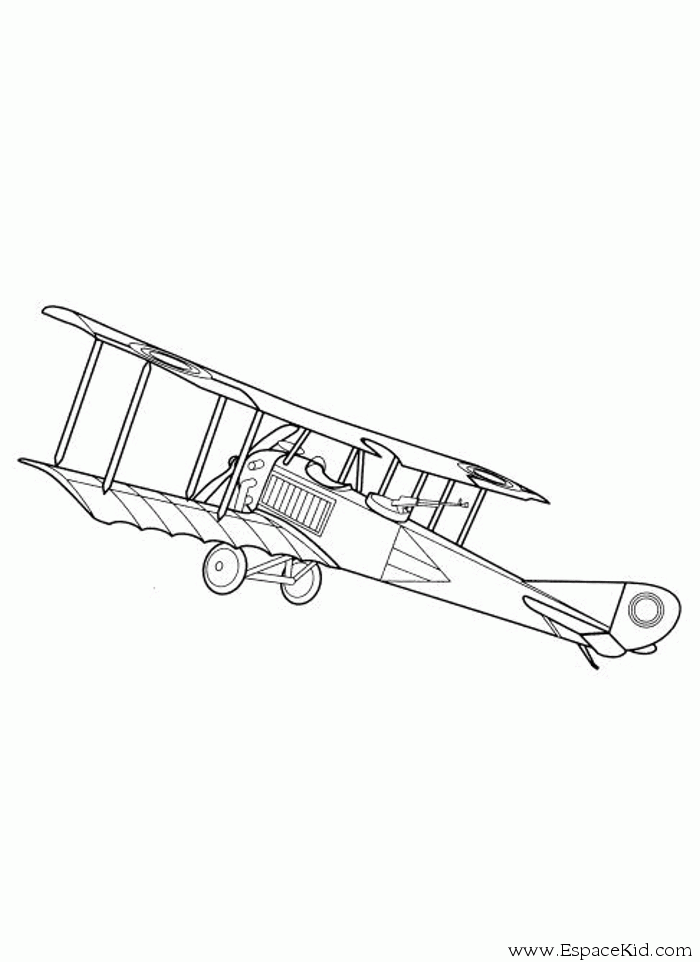 Dessin à colorier: Avion (Transport) #134856 - Coloriages à Imprimer Gratuits