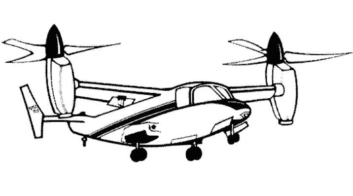 Dessin à colorier: Avion (Transport) #134859 - Coloriages à Imprimer Gratuits