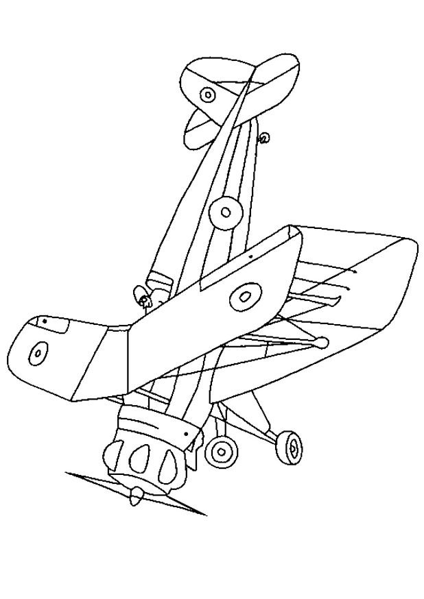 Dessin à colorier: Avion (Transport) #134860 - Coloriages à Imprimer Gratuits