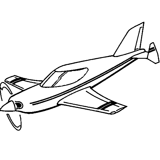 Dessin à colorier: Avion (Transport) #134871 - Coloriages à Imprimer Gratuits