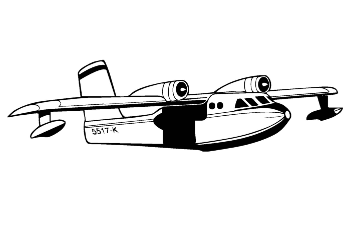 Dessin à colorier: Avion (Transport) #134874 - Coloriages à Imprimer Gratuits