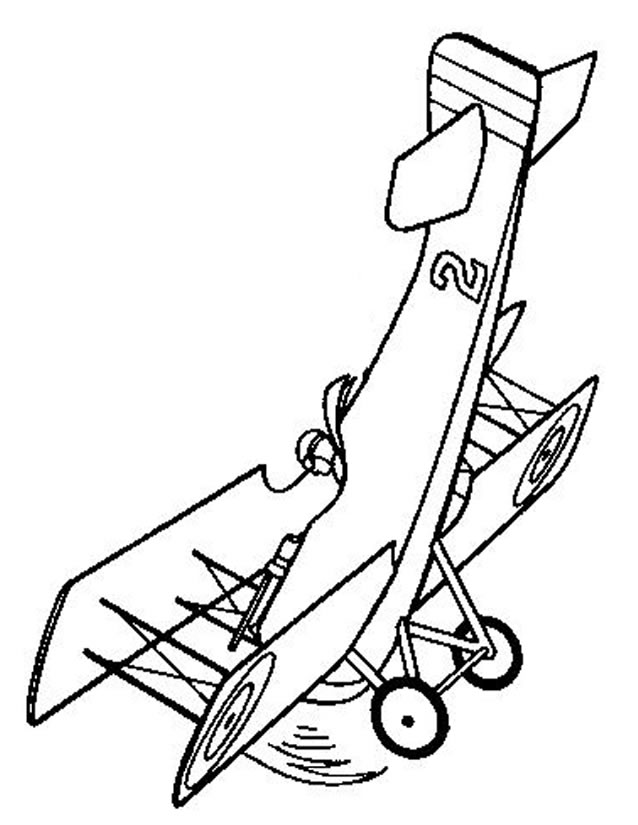 Dessin à colorier: Avion (Transport) #134884 - Coloriages à Imprimer Gratuits