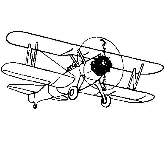 Dessin à colorier: Avion (Transport) #134895 - Coloriages à Imprimer Gratuits