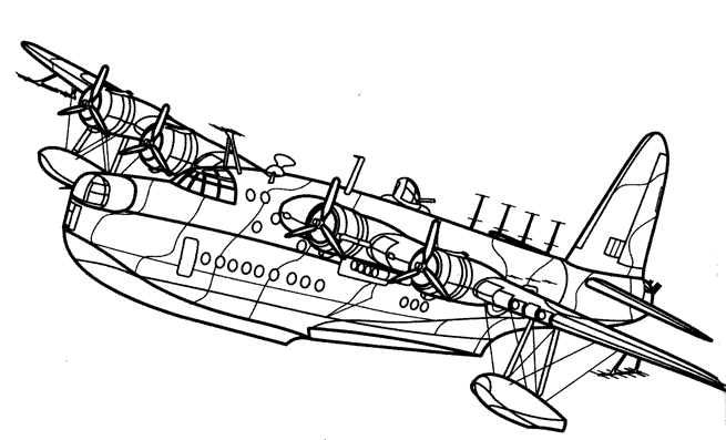 Dessin à colorier: Avion (Transport) #134901 - Coloriages à Imprimer Gratuits