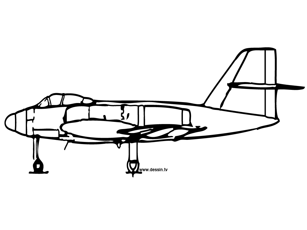 Dessin à colorier: Avion (Transport) #134915 - Coloriages à Imprimer Gratuits