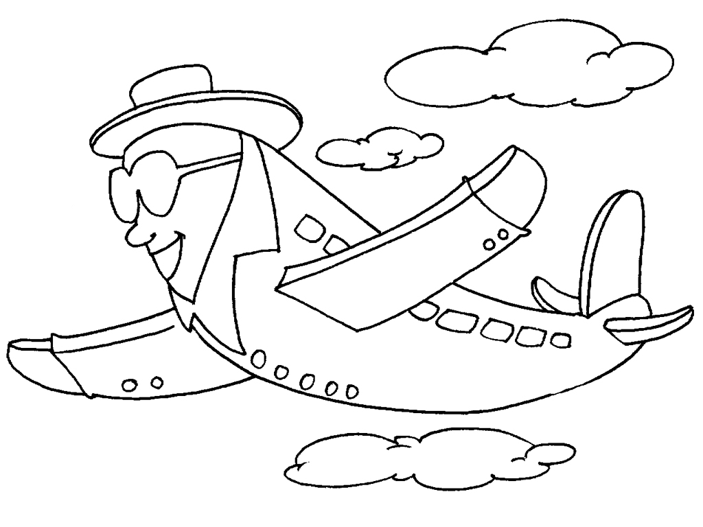 Dessin à colorier: Avion (Transport) #134959 - Coloriages à Imprimer Gratuits