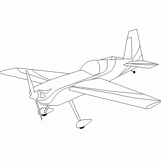 Dessin à colorier: Avion (Transport) #134973 - Coloriages à Imprimer Gratuits