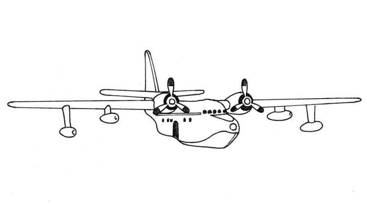 Dessin à colorier: Avion (Transport) #134993 - Coloriages à Imprimer Gratuits