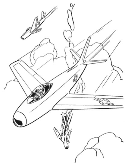 Dessin à colorier: Avion (Transport) #135011 - Coloriages à Imprimer Gratuits