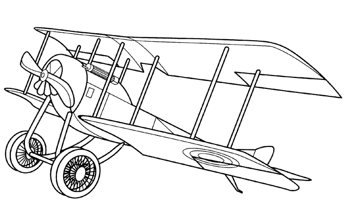 Dessin à colorier: Avion (Transport) #135014 - Coloriages à Imprimer Gratuits