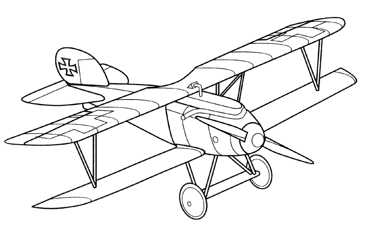 Dessin à colorier: Avion (Transport) #135017 - Coloriages à Imprimer Gratuits